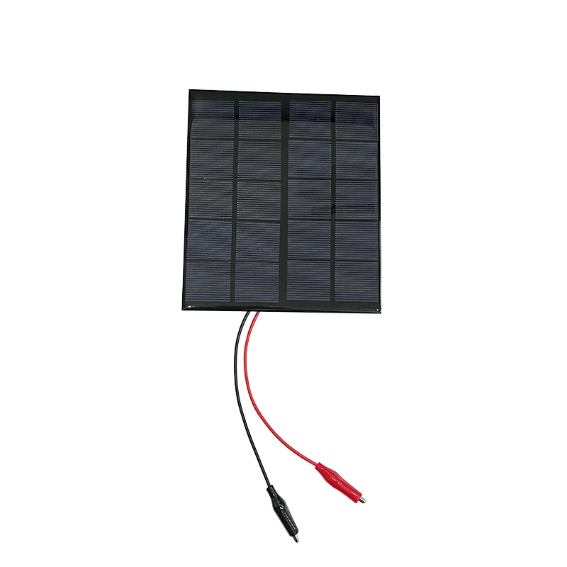 1PC Mini Solar Panel 5V 6V 12V 145mA 330mA 500mA +Tiger Clip DIY Power Solar System Board Rechargeable Lithium Battery - Image 5