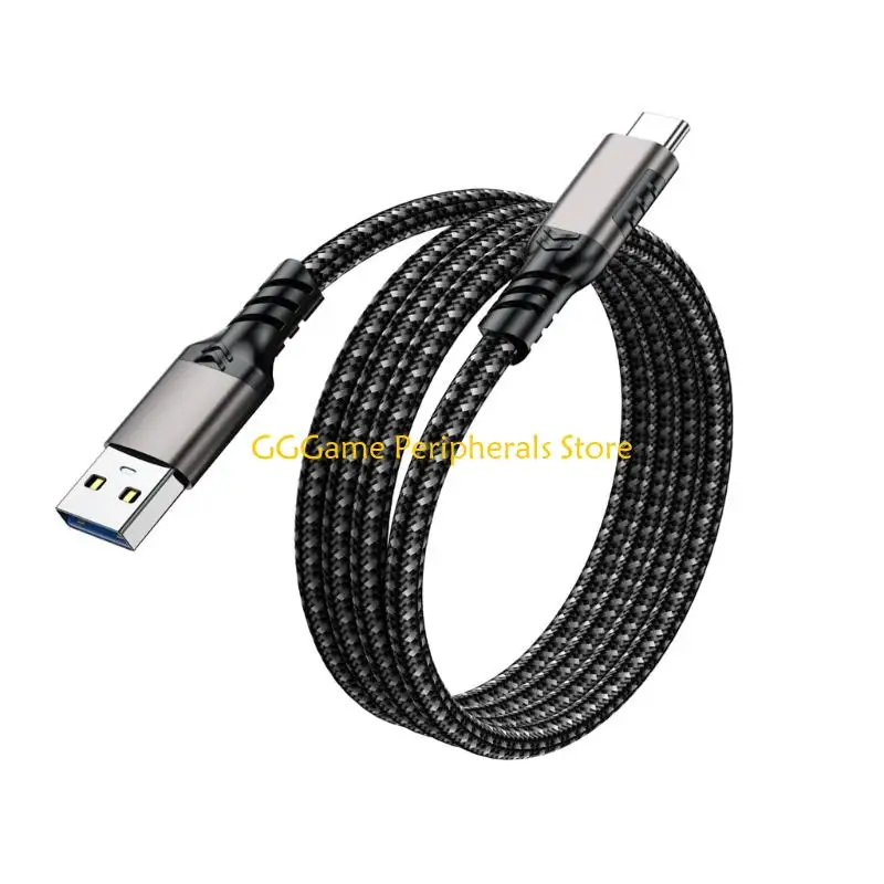 U55B Fast Charging 60W 10Gbps USB C Charging Cable Nylon Braided Data Transfer Cable for Photographer and
