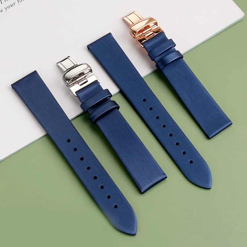 For Mido Baroncelli M035.207 Piaget Possession Series G0A43080 G0A48080 Silk Watch Strap Women\'s Bracelet 14 16 18mm Soft