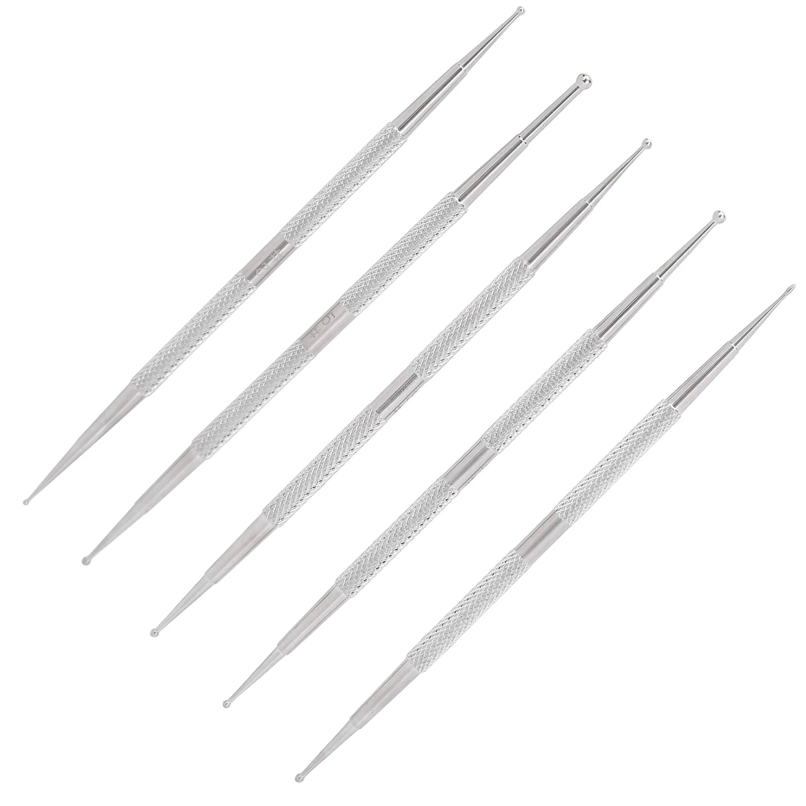 Długopis do zdobienia paznokci z podwójną końcówką, stal nierdzewna, pisak do malowania paznokci, pisak do dekoracji DIY, pisak do malowania paznokci