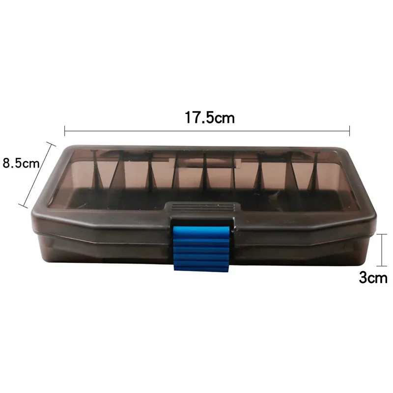 Jooyoo Plastic Fishing Storage Box Fishing Tackle Box Detachable Lure High Capacity Black Waterproof Fishing Gear 5 Grid