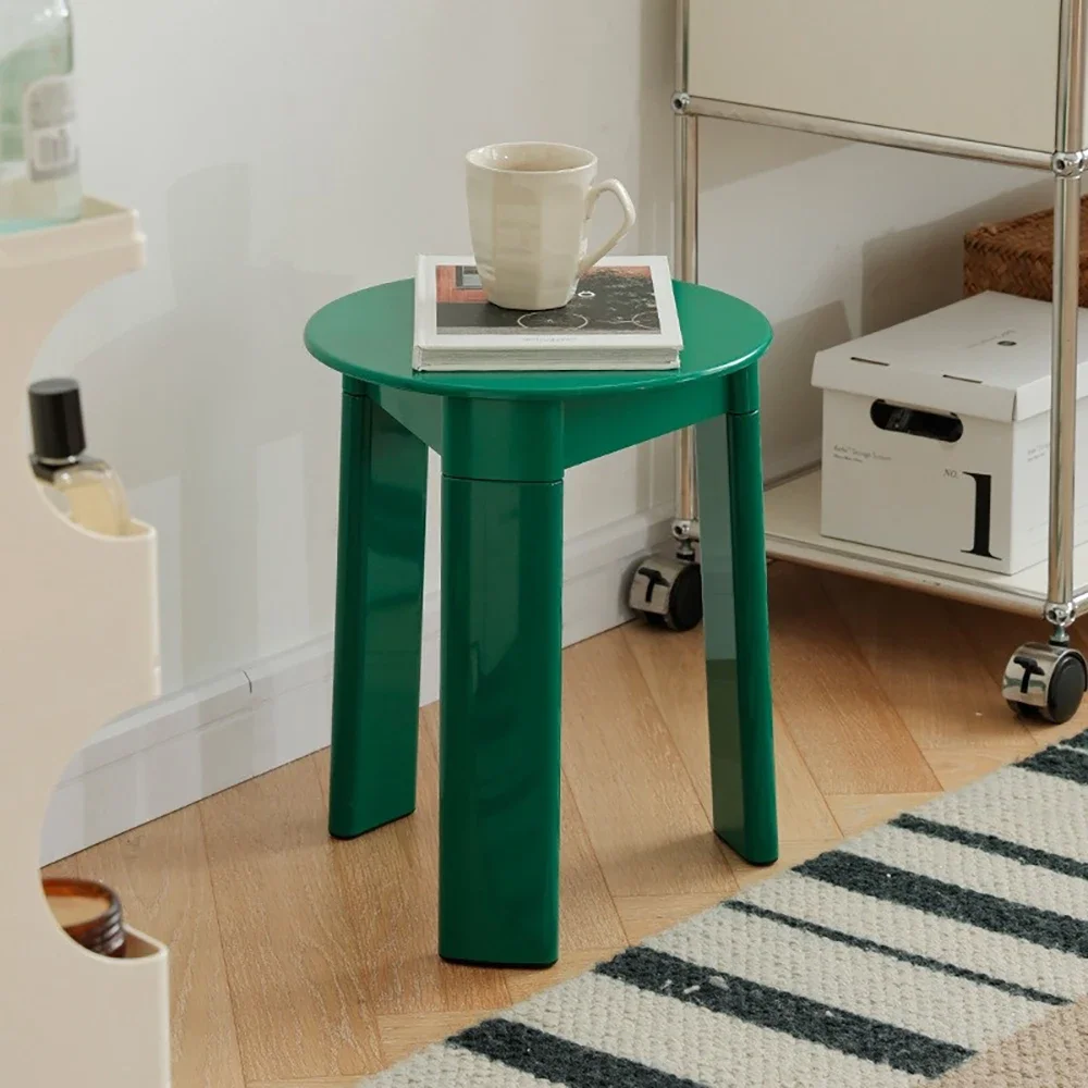 Furniture Retro Elegant Portable Children's Small Reading Chair Low Polypropylene Plastic Round Home Dining Chair