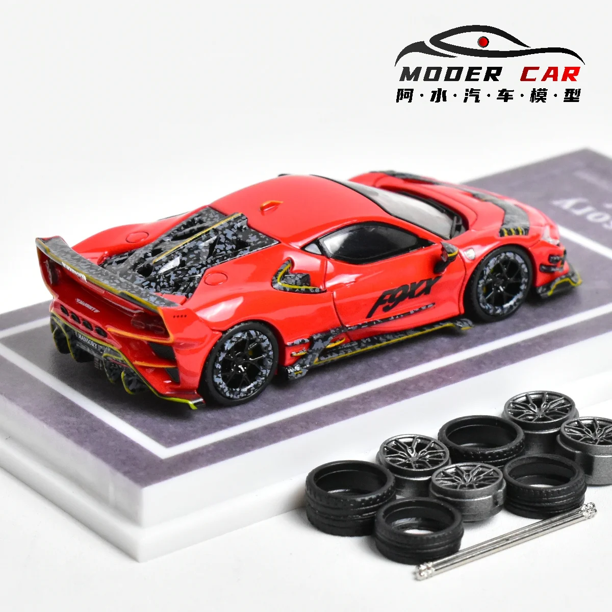 MJ 1:64 Mansory SF90 F9XX  Spider Diecast Model Car