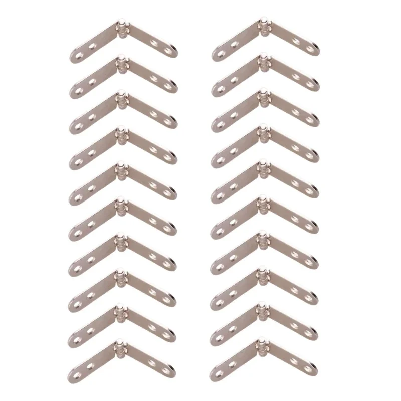 Upgraded Angles Rounded Hinge Metal Foldable Hinge 10/20pcs for DIY Enthusiasts