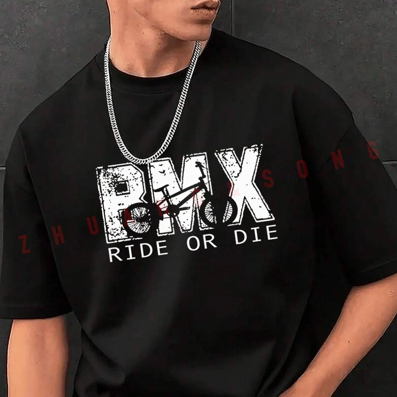 

Забавная футболка с рисунком велосипеда BMX, мужская брендовая футболка, мужские летние футболки, повседневные футболки высокого качества с круглым вырезом