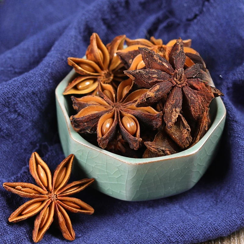 High Quality Natural Dried Star Anise Kitchen Seasoning Incense Supplies Home Wedding Candle  Material Garden Livingroom Decor