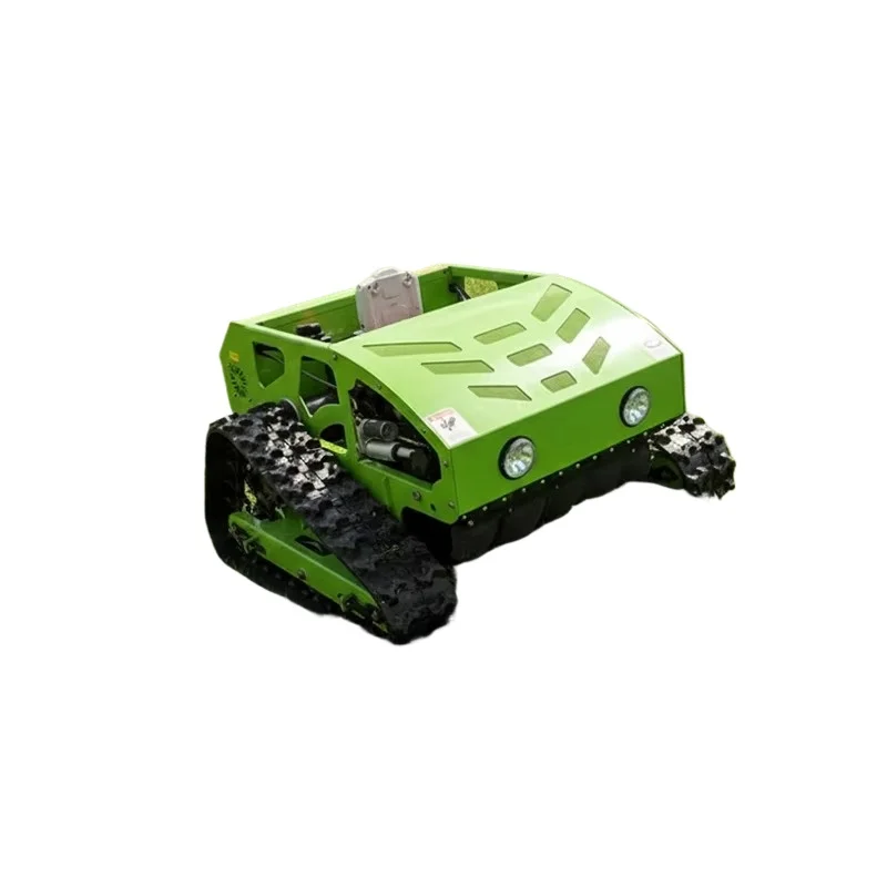 Sale Intelligent Automatic Remote Control Lawn Mower Crawler Multi-Terrain Orchard Mower With Dozer