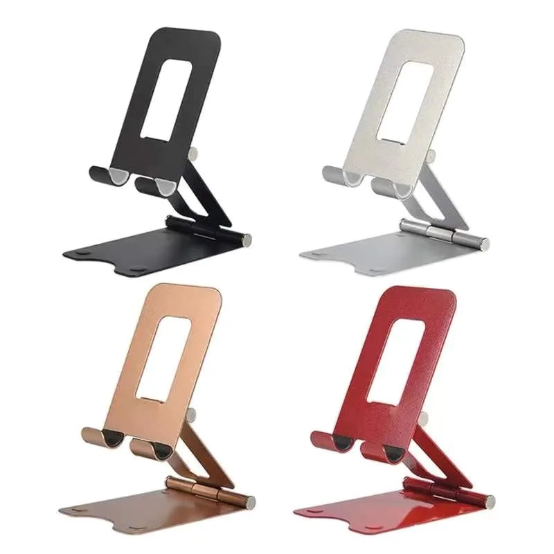 

Adjustable Aluminum Alloy Phone Stand - Foldable Tablet Holder for Desk, Laptop & Live Streaming, Portable & Stable‌
