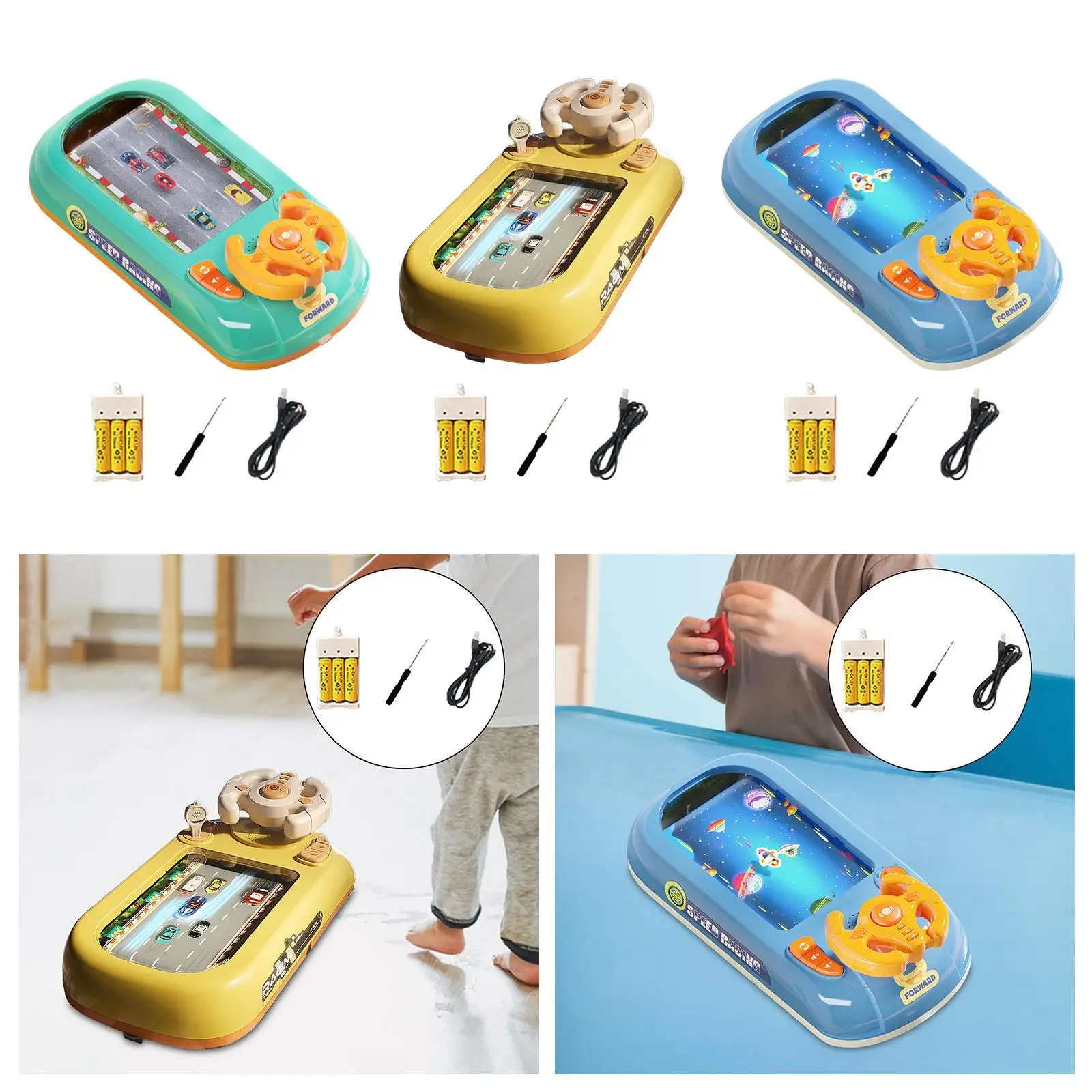 

Simulation Driving Steering Wheel Toys Driving Wheel for Boys Girls Kids