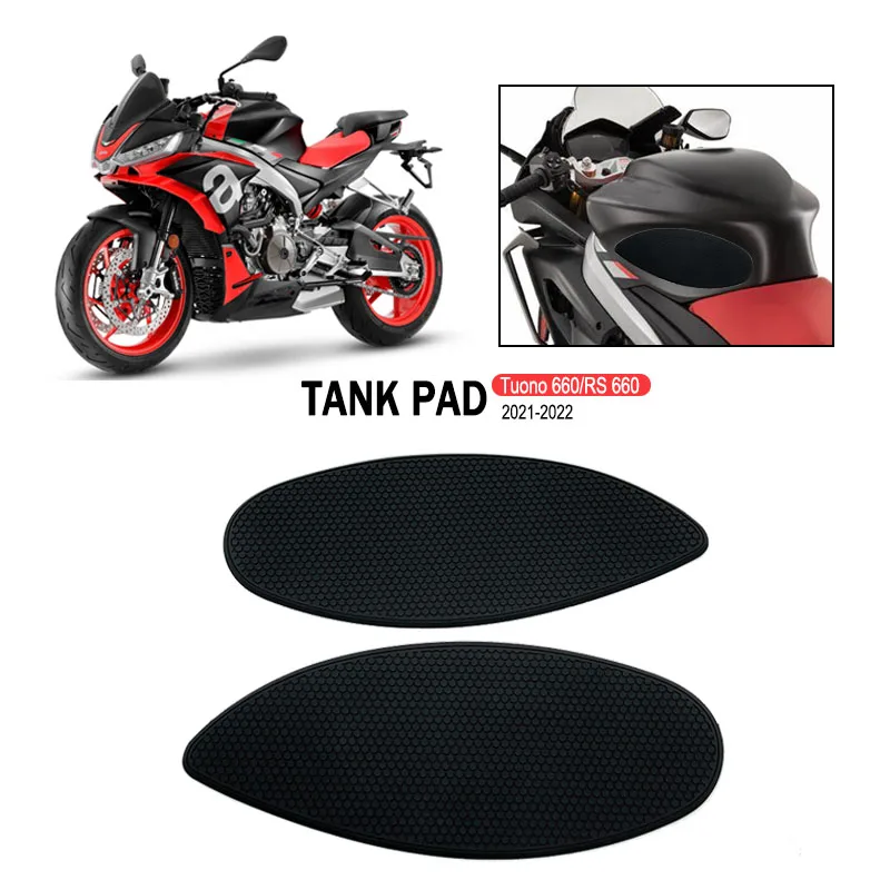 Motorcycle Side Fuel ​Tank pad Tank Pads Protector Stickers Decal Traction Pad Fit For Tuono 660 RS660 RS 660 Tuono660 2021 2022