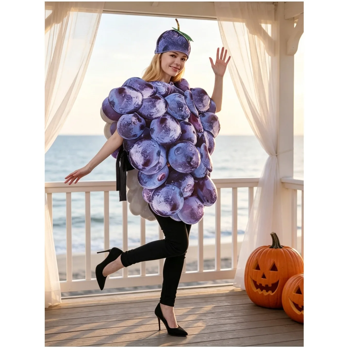Halloween Stage Costume Grape Costume Stage Theme Party Fun Fruit Cosplay Costume view 3