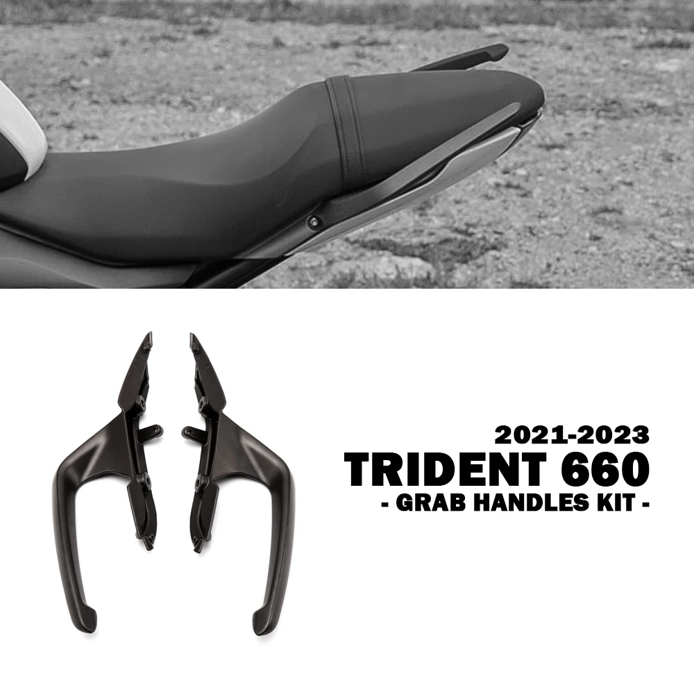 

For Trident 660 Accessories Motorcycle Grab Handle Kit for Trident660 2021-2023 Tail Armrest Passenger Bracket Handrail Aluminum