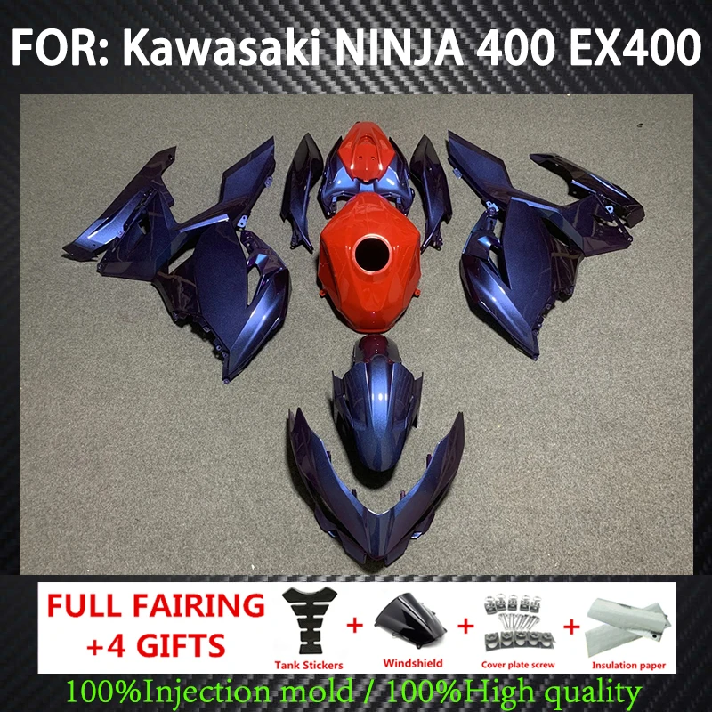 

Motorcycle for Kawasaki NINJA 400 EX400 2018 2019 2020 2021 Full Fairing Kits ABS Injection Plastics NINJA400 Bodywork Cowling