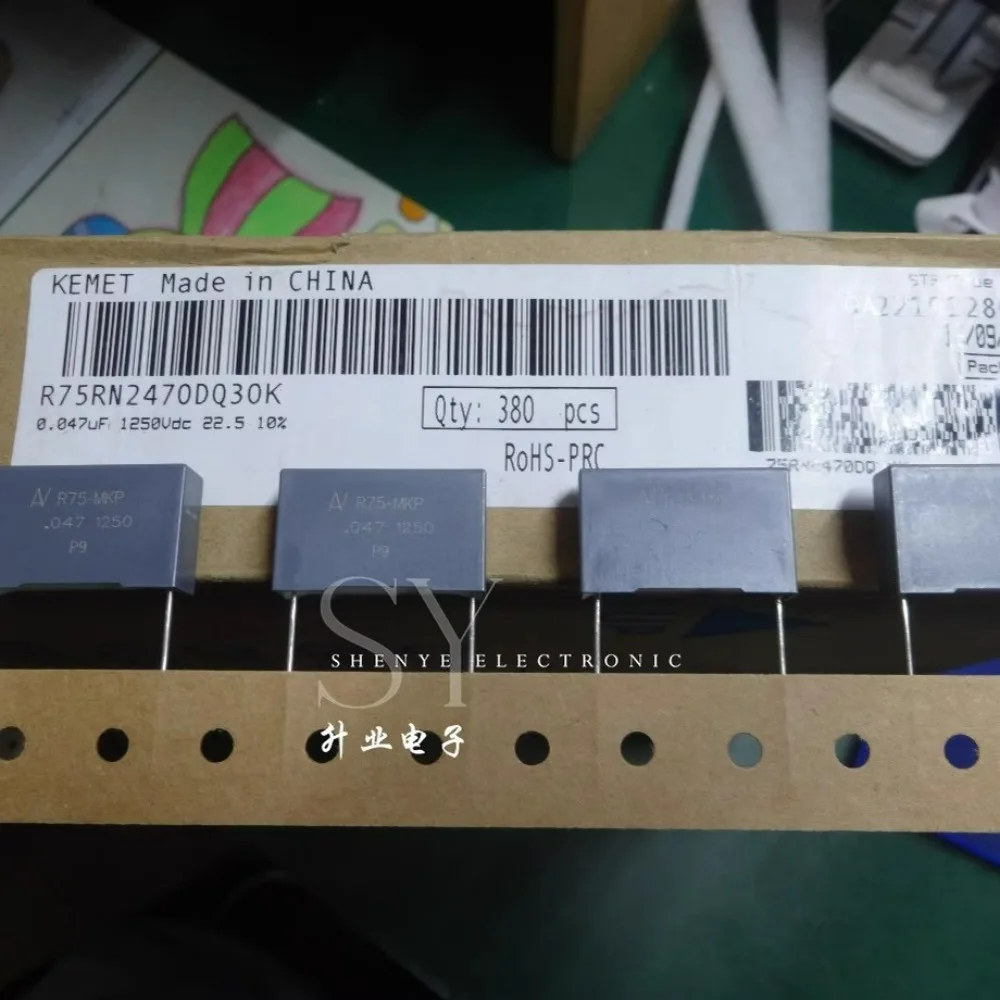 

10PCS AV R75 0.047uf/1250V 47nf 473 Brand new 22mm film capacitor R75RN2470DQ30K