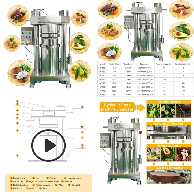 CECertificate Cold Press Oil Machine Oil Pressing Machines in South Africa Small Machine for Filling Oil Packets
