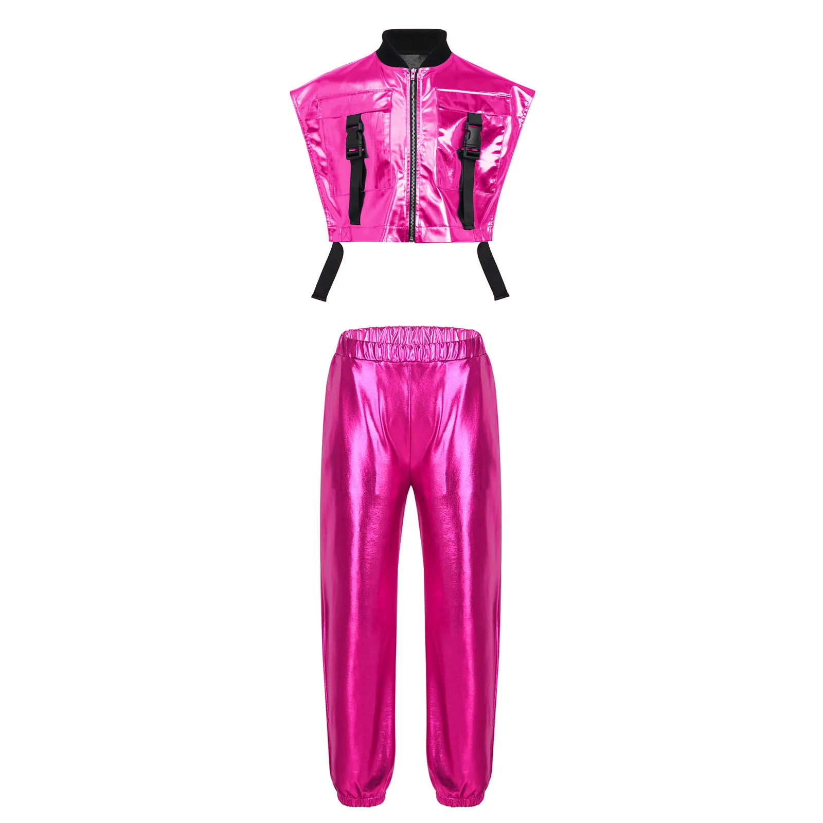 Alien Galaxy Theme Party Dress Girls Halloween Outer Space Robot Alien Costume Hair Hoop Shiny Metallic Masquerade Costume