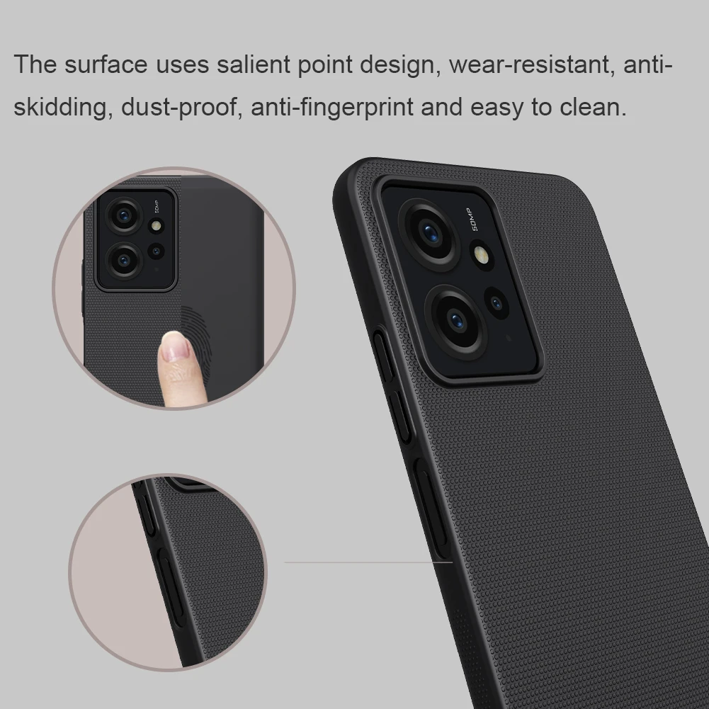 Nillkin for Xiaomi Redmi Note 12 4G Case Super Frosted Shield Ultra-Thin Hard Back Cover for Xiaomi Redmi Note 12 4G Matte Case