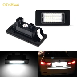 2pcs For BMW Led Number License Light E90 E91 E92 E60 E61 E60 E70 E71 E72 E39 E82 1/3/5/X-series License plate Light White