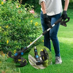 Electric Grass Trimmer 20v For Telescopic Handle Cordless Lawn Mower Coil For Cordless Grass Trimmer Blade Cutter Lawn Trimmer