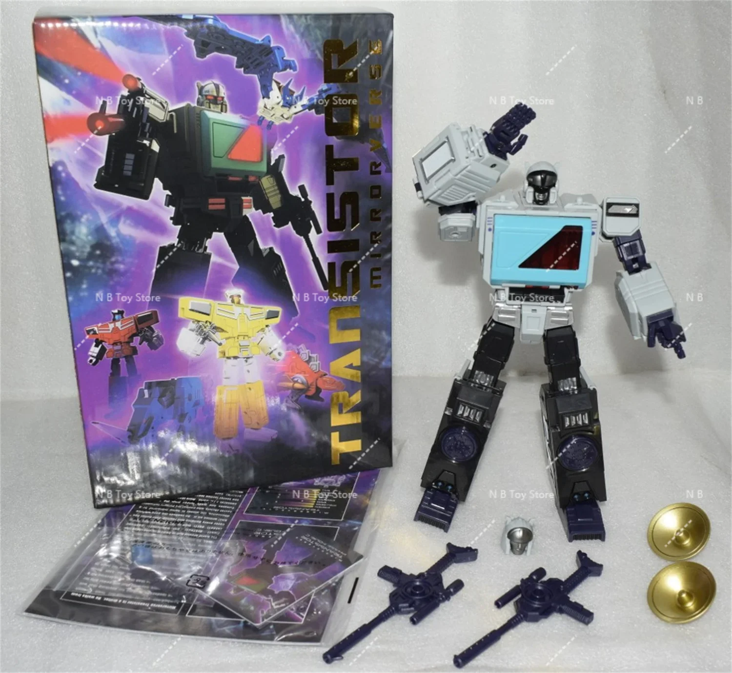 KFC Transformation Blaster P4Ax P-4Ax Transistor P-4B P4B P-4C P4C Blue TWINCAST MP Proportion G1 Doubledeck Action Figure