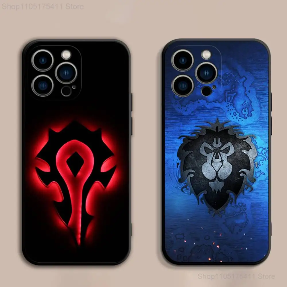 

W-World Of W-Warcraft Cool Phone Case For iPhone 17,16,15,14,13,12,Pro,Max,Plus,E,SE4,Air,Mini Black Soft Cover