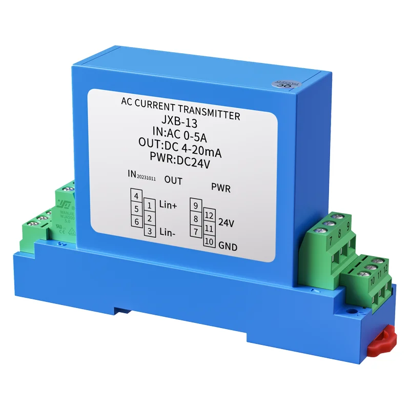 

AC Current Sensor DC 24V 4-20MA to 0-10V to RS485 Current Transducer Transmitter Quick Response High Precision Current Sensor