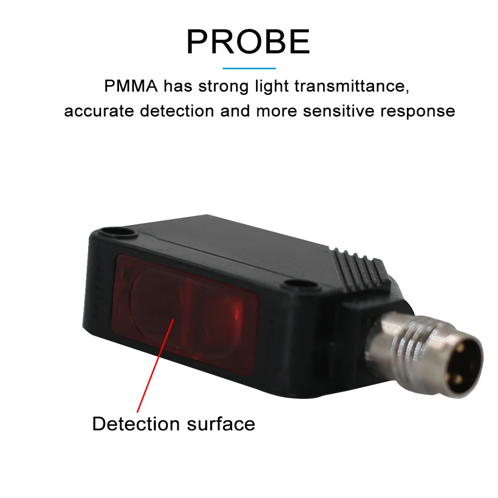 Cloweit 10cm Diffuse 5m Through Beam 2m Mirror Surface Detection Retro Reflect Photoelectric Proximity Sensor Switch E3Z-R66 R86