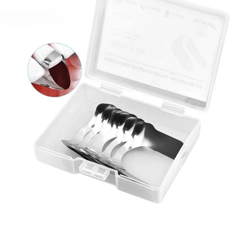 

12Pcs/Box M8 2.0 Dental Matrix Contoured Proximal Anterior Strips Metal Matrix Bands Sectional System Lab Materials