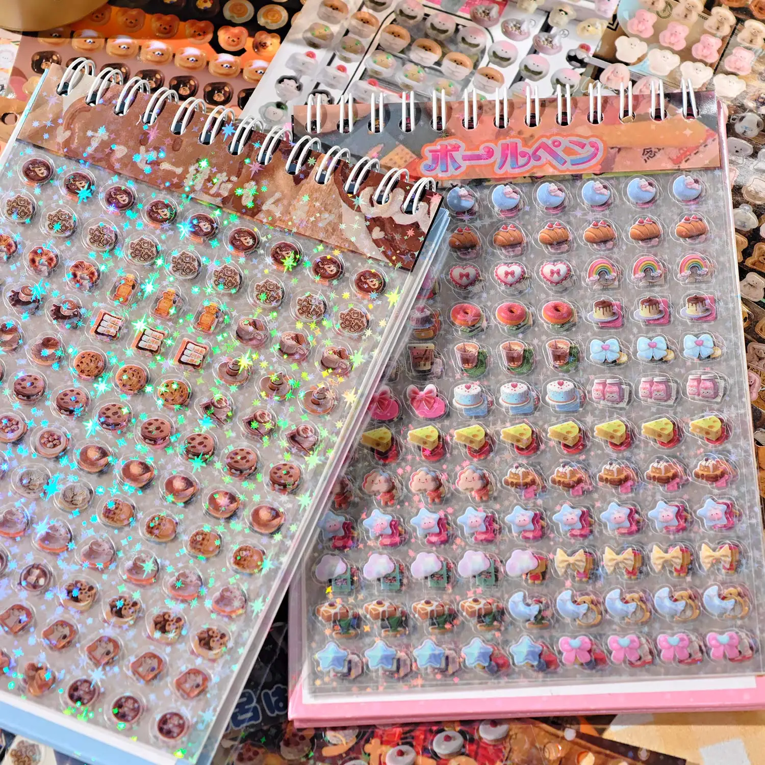 

2500 Mini Stickers Cutting Mold Sticker Book Full of Sweetness Series Cute Cartoon Handbook Material DIY Decorative Stickers