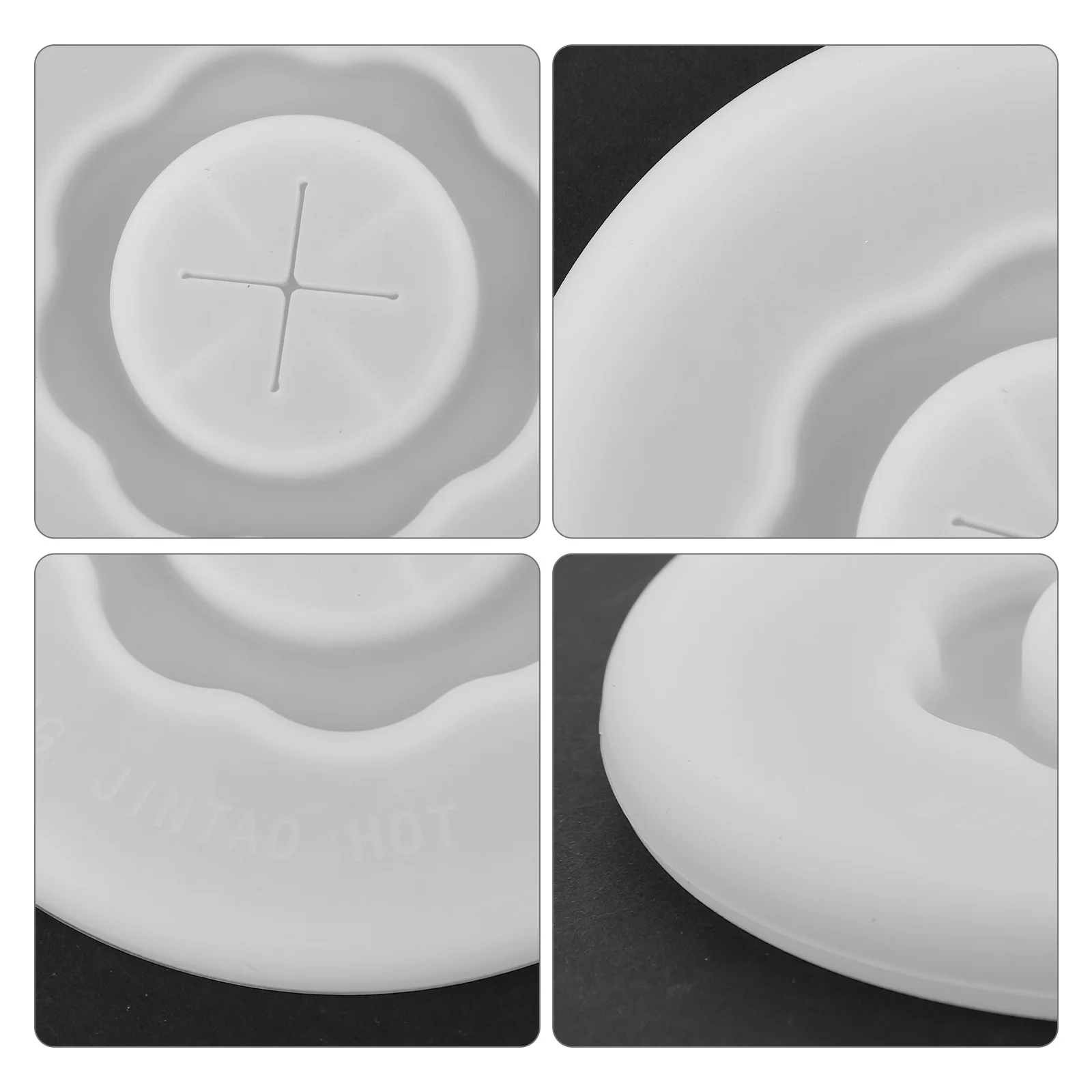 4 Pcs Airtight Seal Lids Cap Food Grade Star Mouth Silicone Cup Cups Mug Sealing Reusable Covers