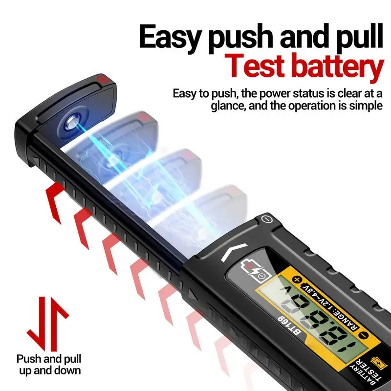 Small Battery Tester Digital Battery Tester Accurate Electrical Equipment Small Volt Checker for AA AAA C D Button Cell All