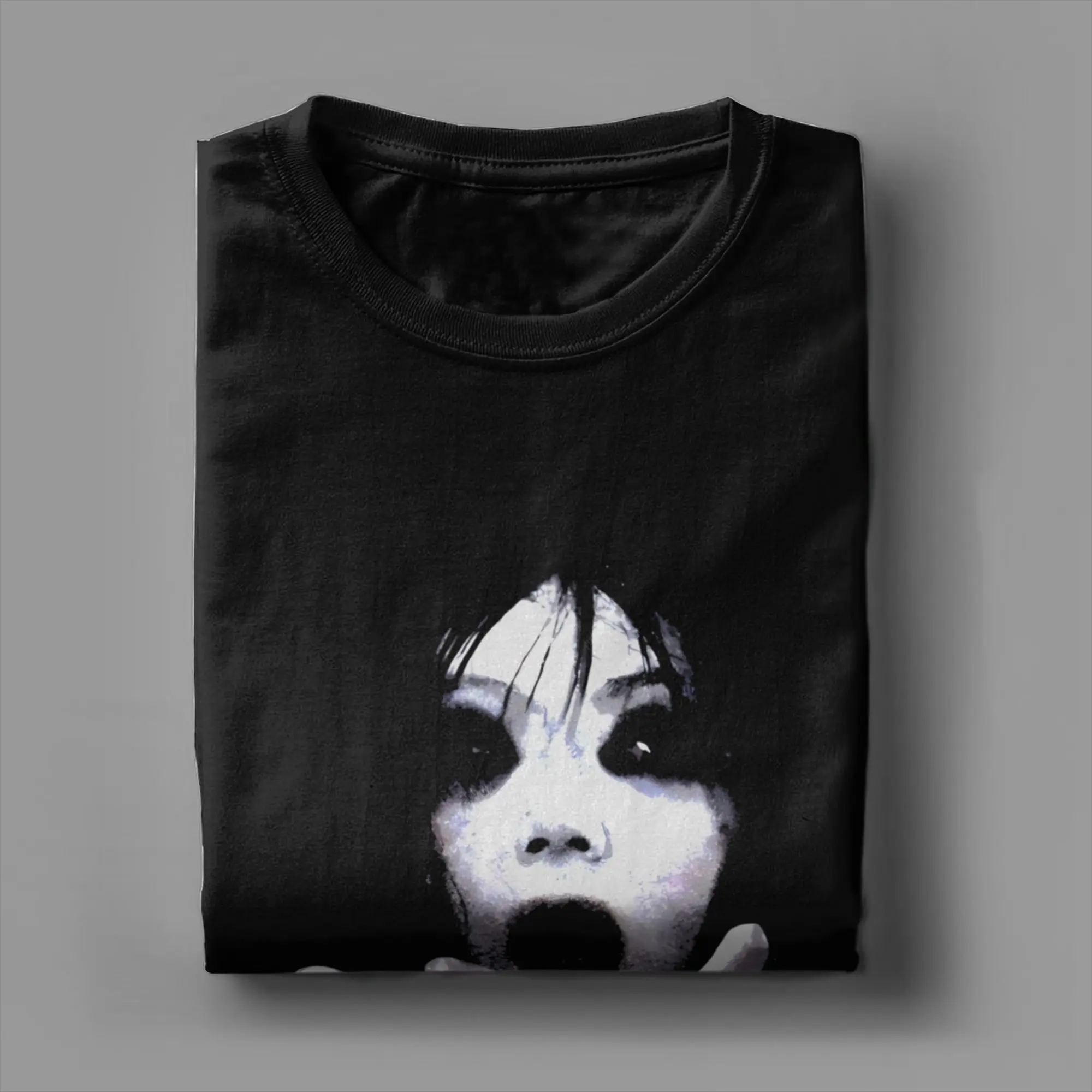 Men Ju-on The Grudge  T Shirts  Pure Cotton Tops Awesome Short Sleeve Round Neck Tees Big Size T-Shirt