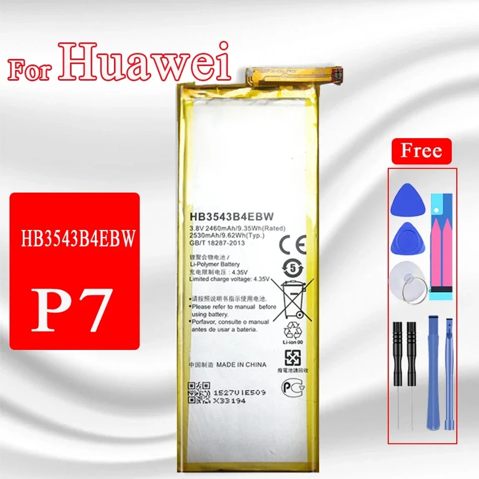 HB356687ECW HB366481ECW Battery For Huawei P7 P8 P9 P10 P20 P30 Lite 2017 P10 P20 Plus P20 P30 Pro P9 Lite mini battery + Tools