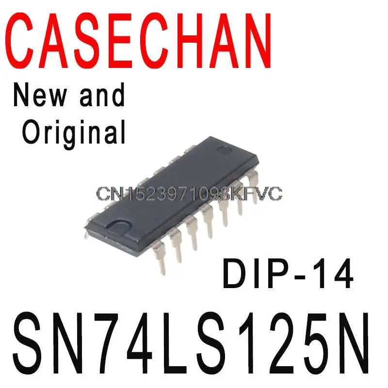 5PCS New and Original HD74LS125P 74LS125 DIP-14 Four Bus Buffer Gate In Stock IC SN74LS125N 