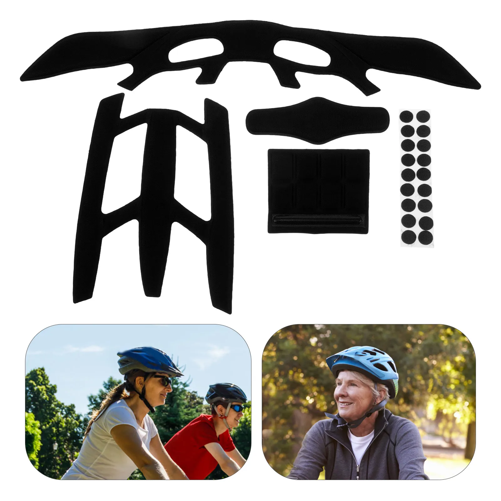 

1 set 1 Set Universal Pad Set Summer Mountain Bike Sweat-Wicking Breathable Liner Cushion Inserts Cycling Accessories