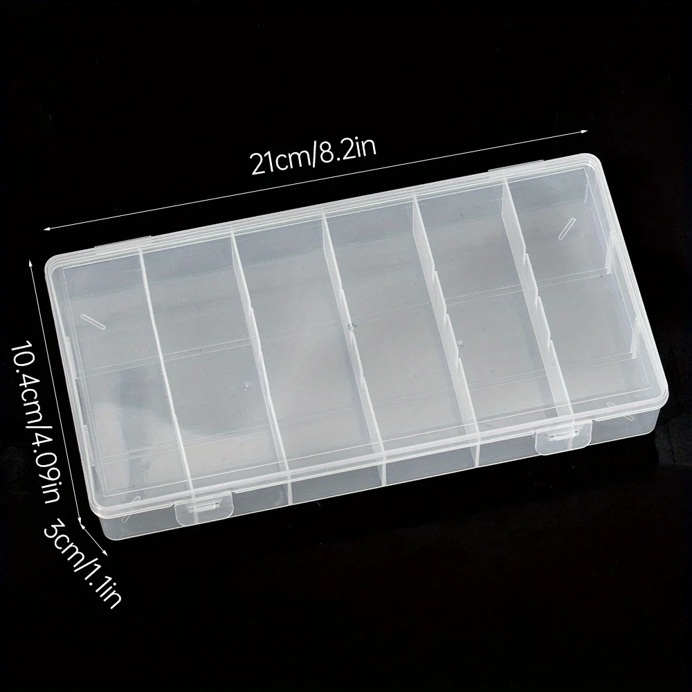 1 قطعة صندوق تخزين تمديد الرموش مكون من 6 مقصورات |   منظم مكياج بلاستيكي متين مع غطاء سريع للغراء والملاقط والأداة