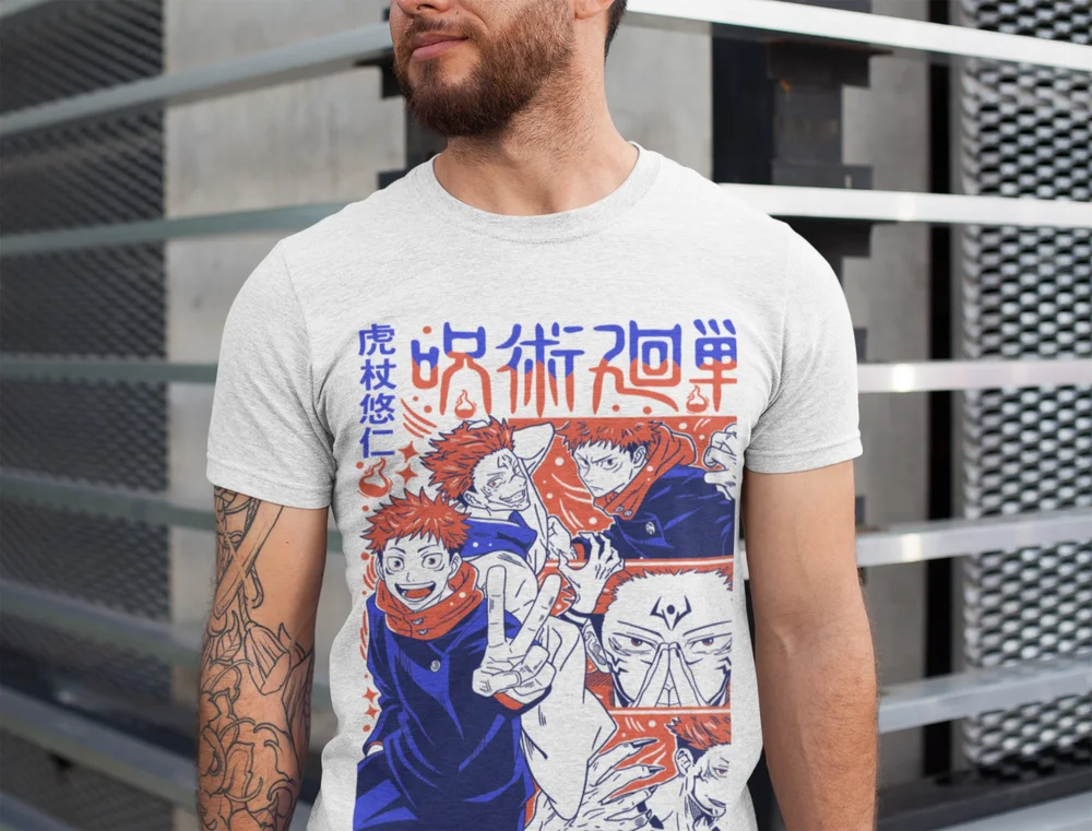 Jujutsu Kaisen Sukuna Gojo Camisa exclusiva do presente, Itadori Yuji T-Shirt, todos os tamanhos