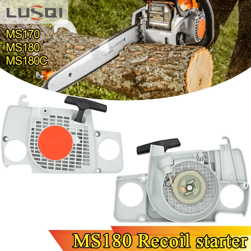 LUSQI Chainsaw Recoil Starter Assembly Fit Stihl Ms170 Ms180 Ms180c 017 018 Chain Saw Gasoline Engine Starter Repair Part