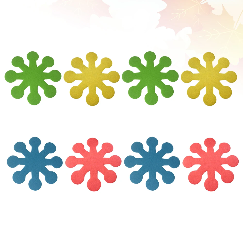 

8 Pcs Eight-petal Flower Pot Mat Easter Table Coasters Placemat Placemats Petals for