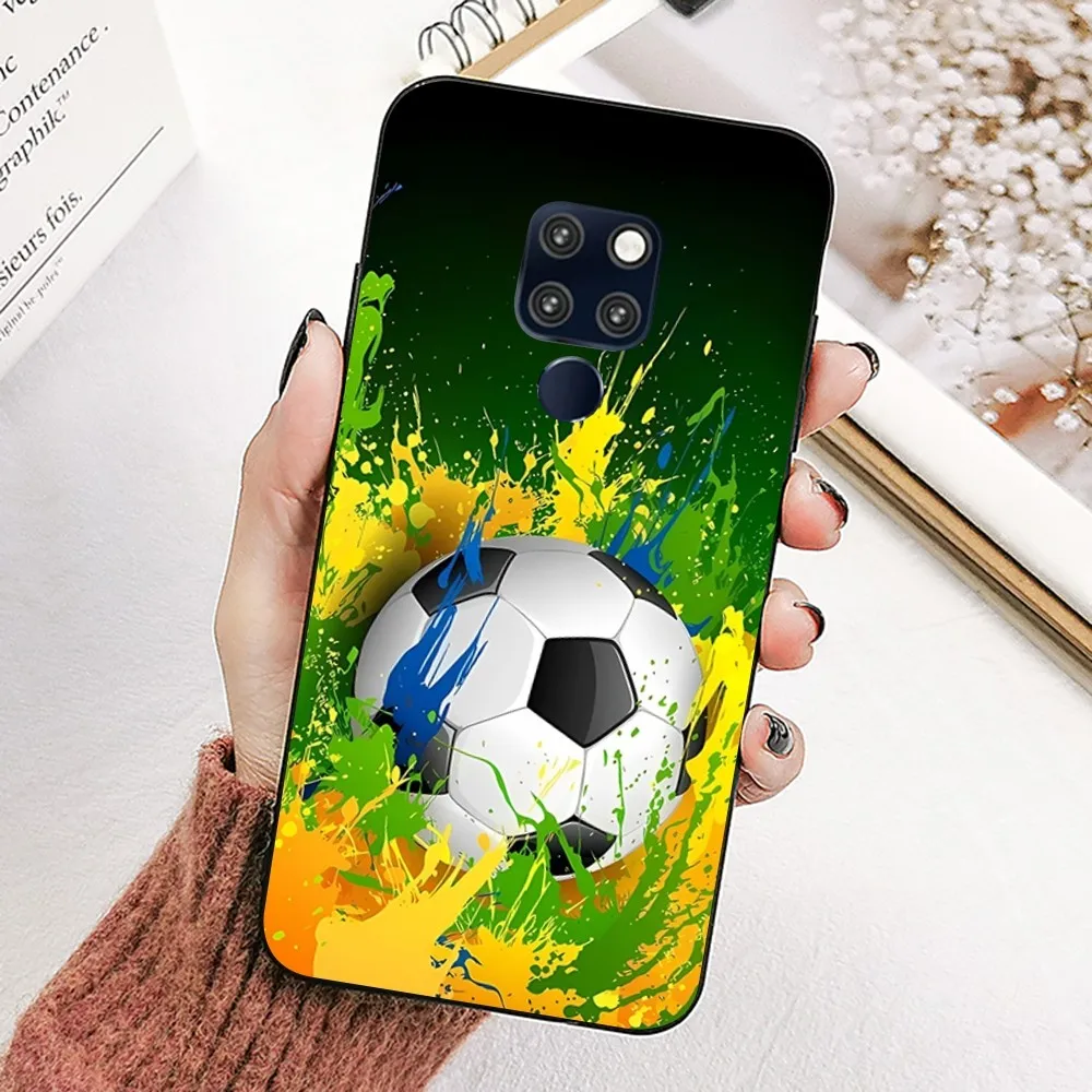 Football Soccer Ball Design Phone Case For Huawei Mate 10 20 30 40 50 Lite Pro Nova 3 3i 5 6 SE 7 Pro 7SE