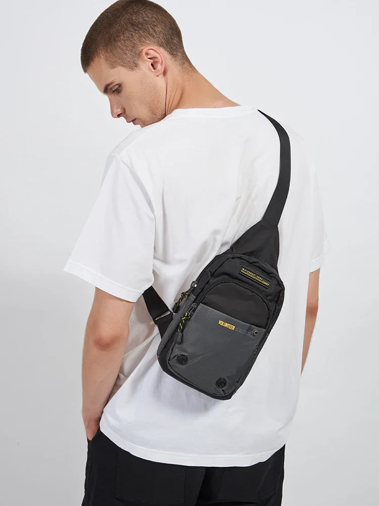 Volunteer Shoulder Bag for Men 2023 New Trendy Light Weight Phone Versatile Commuter High Quality Casual Crossbody Bags 1698-19