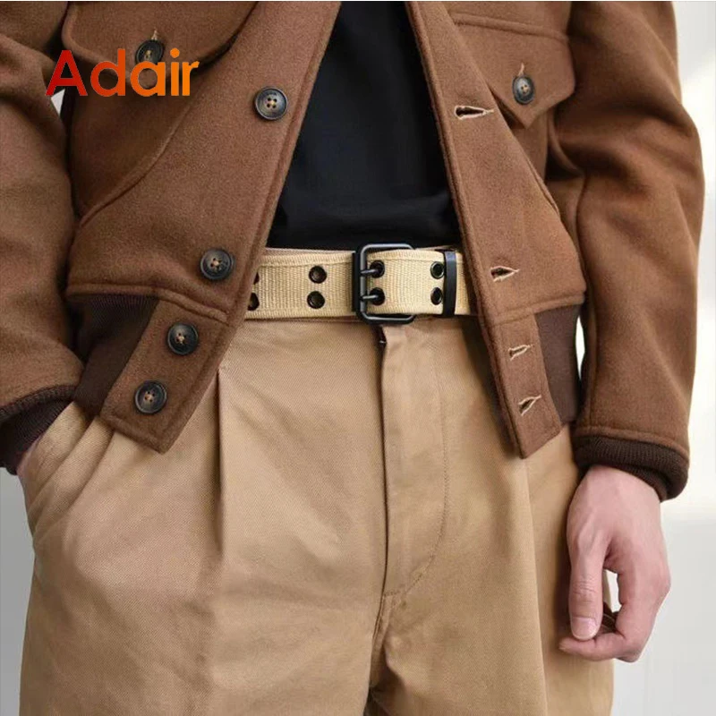 

4CM Tactical Belt for Men Military Tactical Men's Fabric Canvas Belt Working Black Belt Tactical Strap Belts for Jeans Waistband