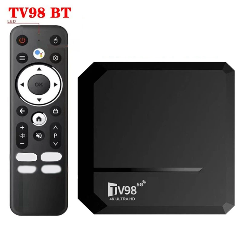 Smart TV Box 2.4/5G Dual-WIFI 3D Video Media Player Home Theater TV Set-Top Box EU Plug Durable