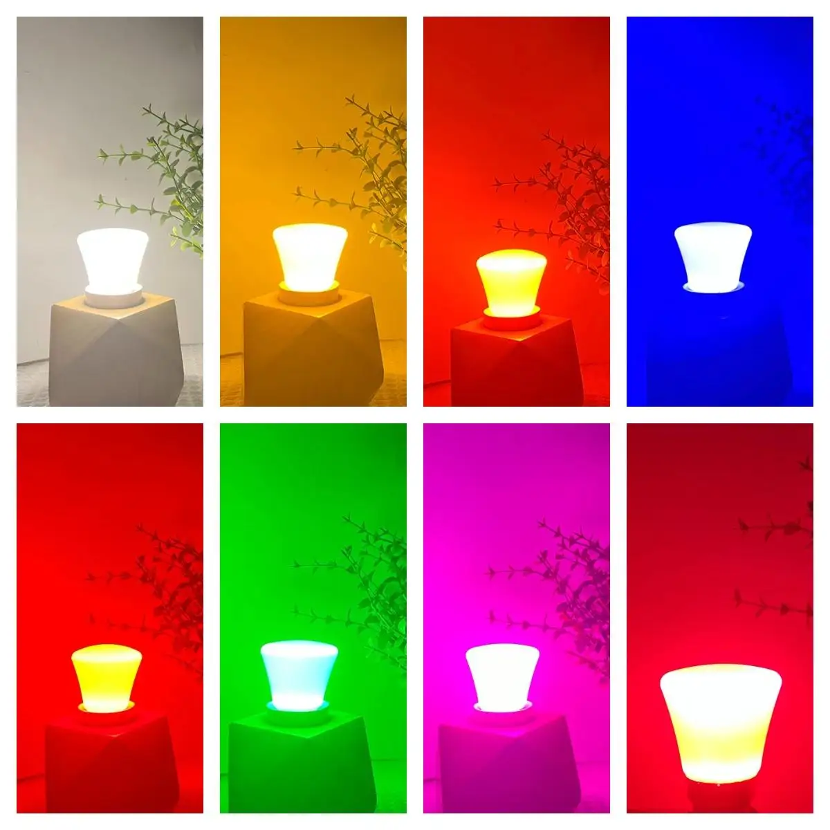 5PCS 2w E27 Led Bulb 360 degree Lighting Red Blue Green Pink Yellow White Colofrful 8-light-colors Decorative Light Ac220v 240v