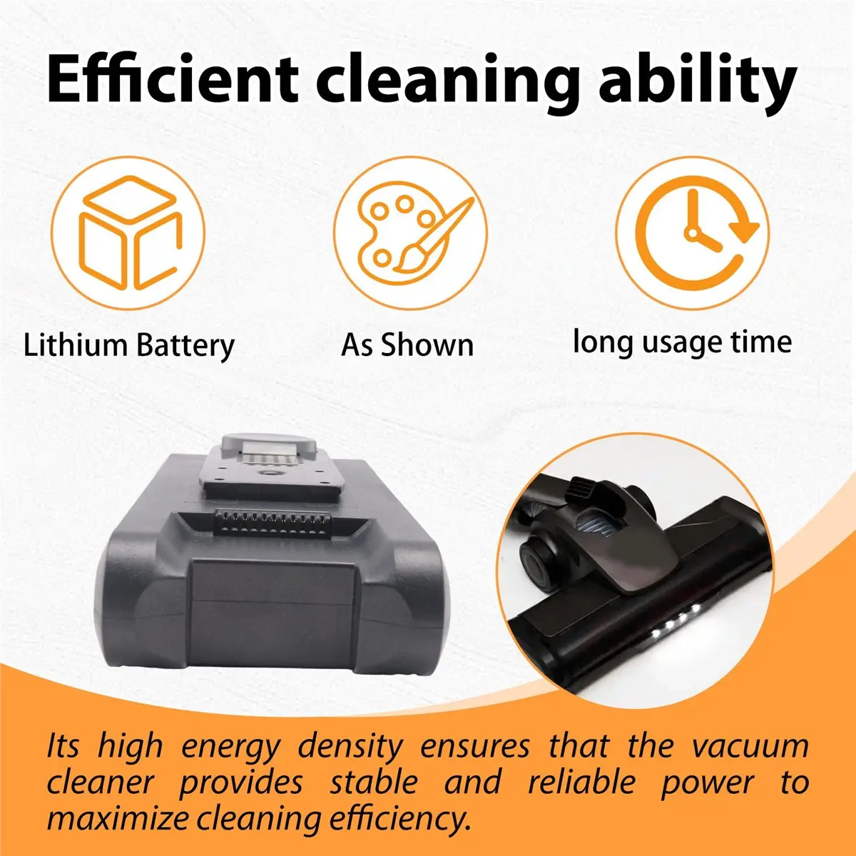 (A25M) 2500mAh Detachable Battery Pack for Proscenic P12 P13 Handheld Cordless Vacuum Cleaner Rechargeable Battery Spare Parts
