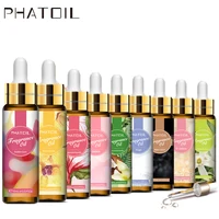 PHATOIL-difusor de aceite esencial con fragancia de café, coco, vainilla, 10ML, con gotero, aceite aromático, almizcle blanco, orquídea, magnolia, caléndula