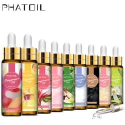 PHATOIL 커피 코코넛 바닐라 향 에센셜 오일 디퓨저, 스포이드 아로마 오일, 화이트 머스크 난초 목련 마리골드, 10ml