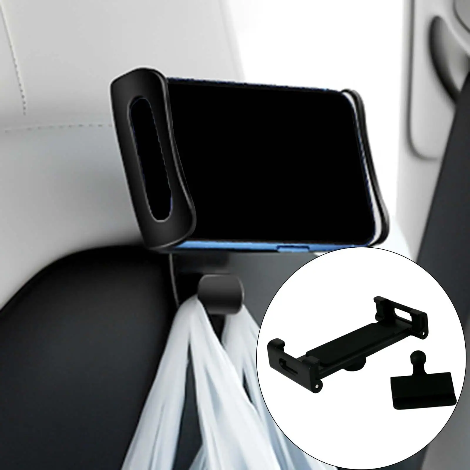 

Car Rear Seat Tablet Holder 360° Rotation ABS for Travel Tablet