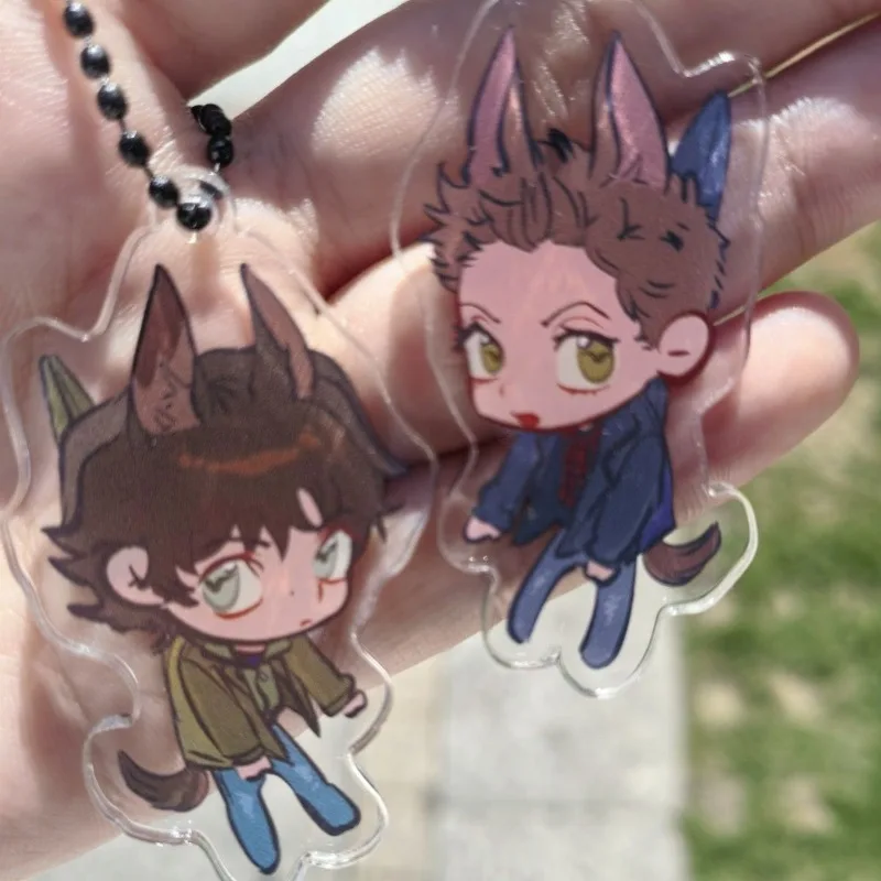 Porte-clés surnaturel avec personnage, sac en acrylique, pendentif exquis, cadeau d'anniversaire pour ami, accessoires de Cosplay, jouet de Collection