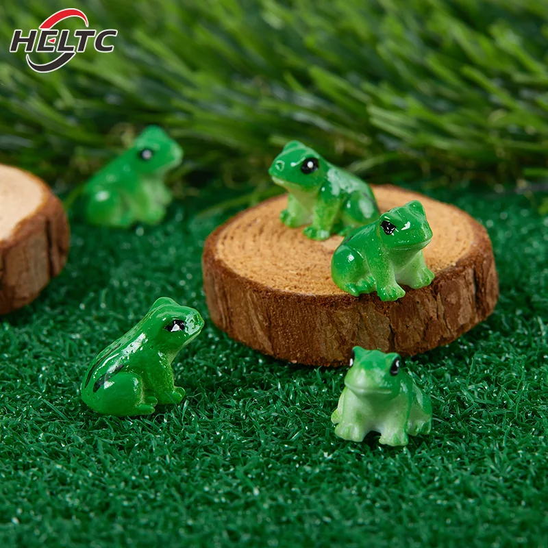 5/10Pcs Mini Frog Statue,animal Model,fairy Tale Garden Micro Landscape,resin Crafts,home Decoration Accessories,party Decoratio